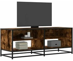 TV staliukas Televizoriaus spintelė, dūminė, 120,5x40x46cm, mediena/metalas