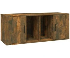TV staliukas Televizoriaus spintelė, dūminio ąžuolo, 100x35x40cm, mediena