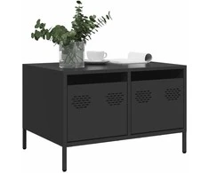 TV staliukas Televizoriaus spintelė, juoda, 68x50x43,5cm, plienas