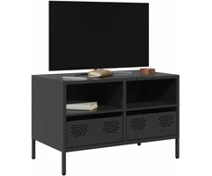 TV staliukas Televizoriaus spintelė, juodos, 68x39x43,5cm, plienas