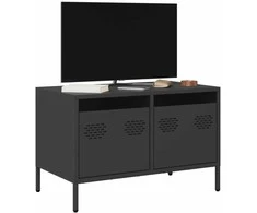 TV staliukas Televizoriaus spintelė, juodos, 68x39x43,5cm, plienas