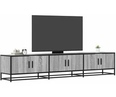 TV staliukas Televizoriaus spintelė, pilka ąžuolo, 210x35x41cm, mediena