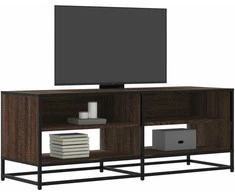 TV staliukas Televizoriaus spintelė, ruda, 120,5x40x46cm, mediena ir metalas