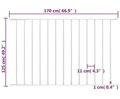 Tvoros plokštė, baltos spalvos, 1,7x1,25m, plienas
