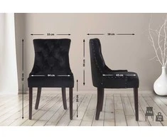 Mville Valgomojo kėdė Aberdeen velvet antikvarinė