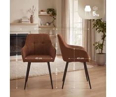 Valgomojo kėdė „Fergus“ su audiniu