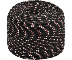 Valties virvė, juodos spalvos, 10mm, 25m, polipropilenas