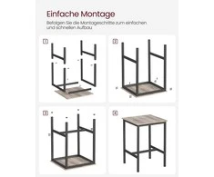 Songmics Vasagle Baro stalas 60 x 60 x 92 cm