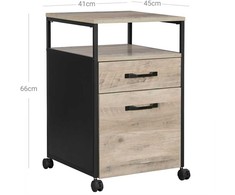 Songmics Vasagle Dokumentų spinta su 2 stalčiais