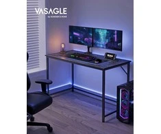 Songmics Vasagle Rašomasis stalas pramoninio dizaino juodas