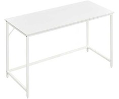 Songmics Vasagle Rašomasis stalas su metaliniu rėmu 60 x 120 x 76 cm klevo baltos spalvos