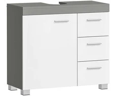 Vasagle Waschbeckenunterschrank 2 Fächer hinter der Tür