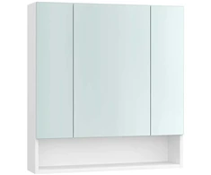 Songmics Vasagle Vonios spintelė su 3 durelėmis 16,5 x 70 x 75 cm debesų spalvos balta