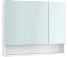 Songmics Vasagle Vonios spintelė su 3 durelėmis 16,5 x 90 x 75 cm debesų spalvos balta