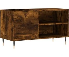 Vinilinių plokštelių spintelė, dūminė, 85x38x48cm, mediena