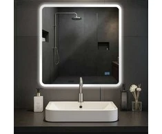 Clp Trading Vonios veidrodis Jericho 80x80 su „Bluetooth“
