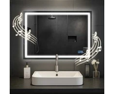 Vonios veidrodis Jaffrey 50x70 su „Bluetooth“