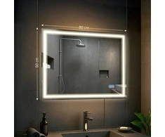 Vonios veidrodis Jaffrey 60x80 su „Bluetooth“