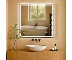 Vonios veidrodis Jaffrey 80x80 be Bluetooth