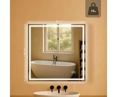 Vonios veidrodis Jaffrey 80x80 be Bluetooth
