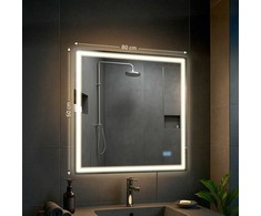 Vonios veidrodis Jaffrey 80x80 su „Bluetooth“