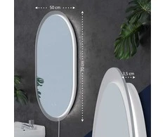 Vonios veidrodis Karishma 70x50 su „Bluetooth“