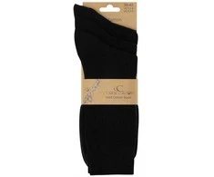 100% medvilninės kojinės vyrams Clark Crown Cotton 2182, juodos, 3 poros