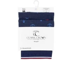 Apatiniai vyrams Clark Crown 1035 Men’s boxershort Marine, 2 vnt.
