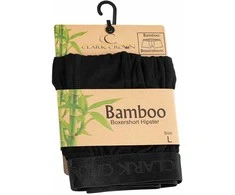 Bambukiniai apatiniai vyrams Clark Crown 1015 Bamboo Boxershort hipster, juodi