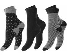 Frotinės termo kojinės moterims Footstar Thermo 60003, juodos (3 poros)