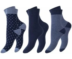 Frotinės termo kojinės moterims Footstar Thermo 60003, mėlynos (3 poros)
