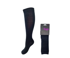 Kojinės iki kelių su papuošimais mergaitėms be Snazzy SK-42, juodi akmenėliai