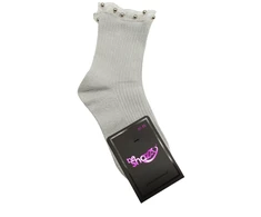Kojinės mergaitėms su papuošimais be Snazzy SK-40, sidabrinės