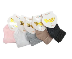 Kojinės su nespaudžiančia juostele kūdikiams be Snazzy Baby Socks SK-18 (tamsiai pilkos)
