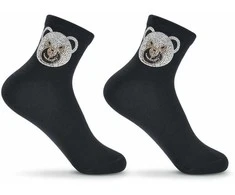 Kojinės su papuošimais mergaitėms be Snazzy SK-46, meškinas