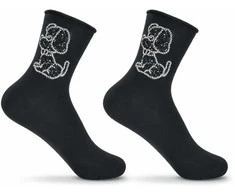 Kojinės su papuošimais mergaitėms be Snazzy SK-46, šuniukas
