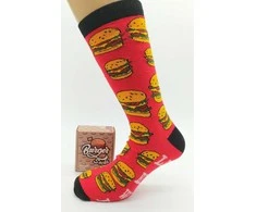 Kojinės vyrams dovanų dėžutėje Burger socks, Life is better with a burger