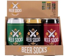 Kojinės vyrams skardinėje Beer socks, 6 vnt, 42-47