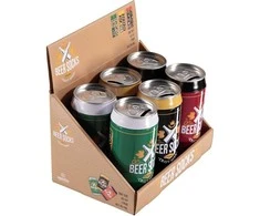 Kojinės vyrams skardinėje Beer socks Don’t worry beer happy, juoda/žalia42-47