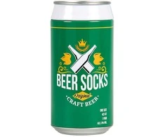 Kojinės vyrams skardinėje Beer socks Don’t worry beer happy, juoda/žalia42-47