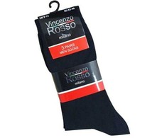 Kojinės vyrams Vincenzo Rosso 2023, juodos, 12 porų