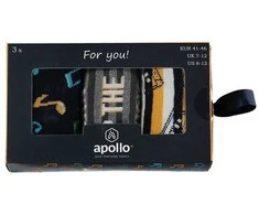 Kojinių rinkinys vyrams dovanų dėžutėje Apollo, 3 vnt.