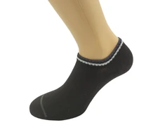 Labai trumpos bambukinės kojinės vyrams Paktas Lightweight Bamboo 1406, juodos, 41-44