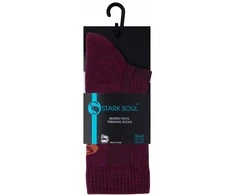 Merino vilnos žygio kojinės Stark Soul 2153, bordo