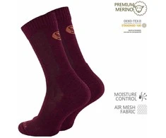 Merino vilnos žygio kojinės Stark Soul 2153, bordo