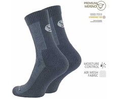 Merino vilnos žygio kojinės Stark Soul 2153, pilkos