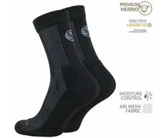 Merino vilnos žygio kojinės Stark Soul 2153, juodos