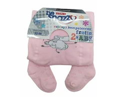 Pašiltintos frotinės pėdkelnės su 2 X ABS mergaitėms be Snazzy, Avytė, Rožinės