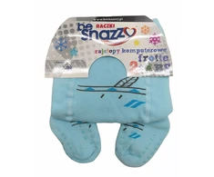 Pašiltintos frotinės pėdkelnės su 2 X ABS vaikams be Snazzy, mėlynos