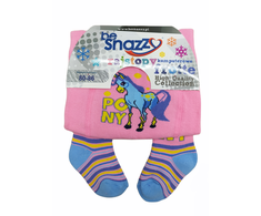 Pašiltintos frotinės pėdkelnės vaikams be Snazzy RA-05, Ponis